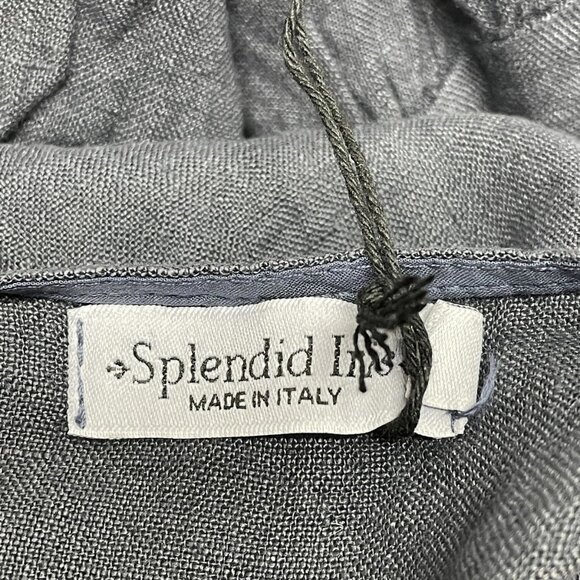 NEW SPLENDID Iris Women’s Linen Babydoll Mini Dress Navy Size S/M - Picture 4 of 6